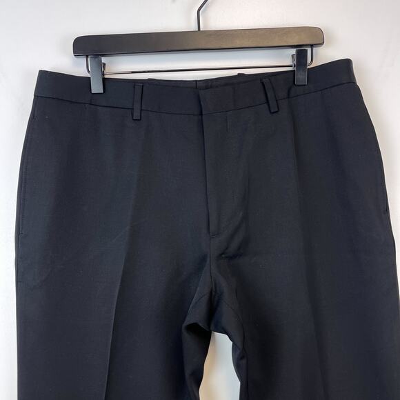 Burberry London Mens Size 35x30 Dress Pants Slim Straight Black - Picture 2 of 9